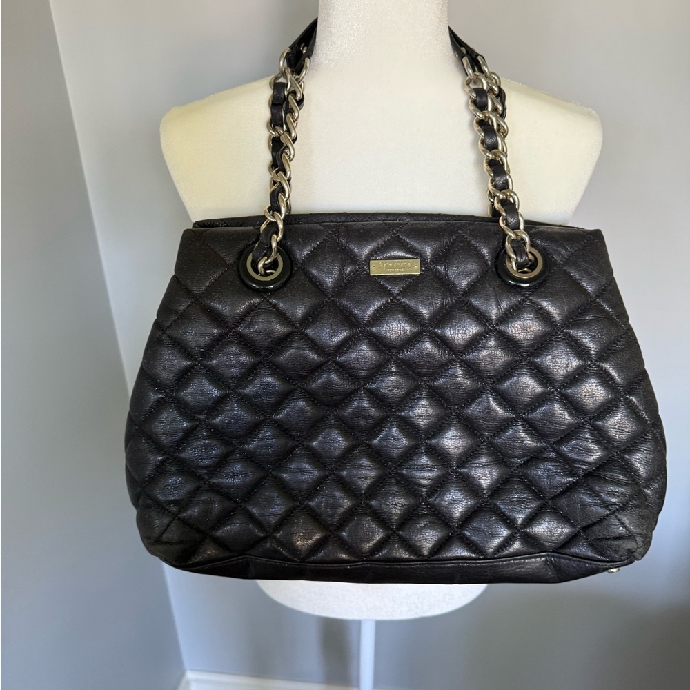 Kate Spade Black Quilted Shoulder Bag